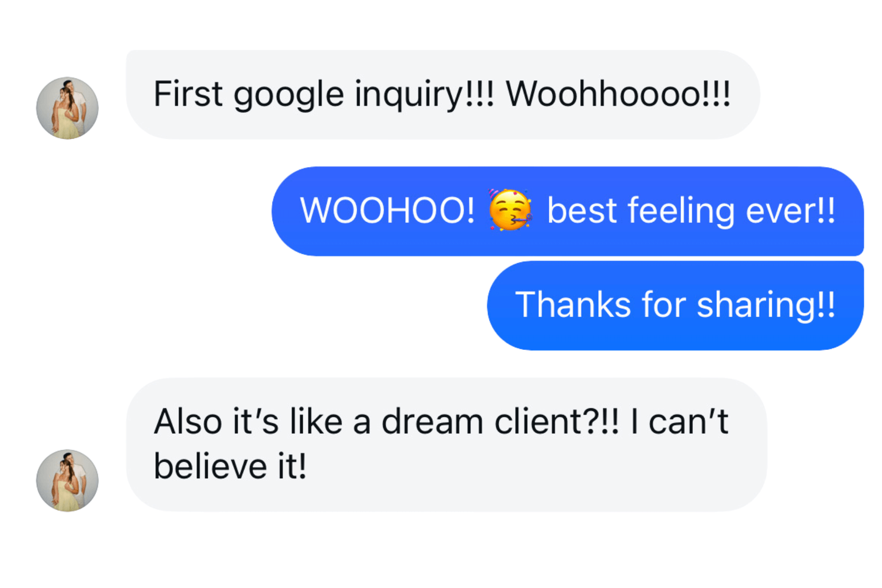 results from seo services for wedding photographers