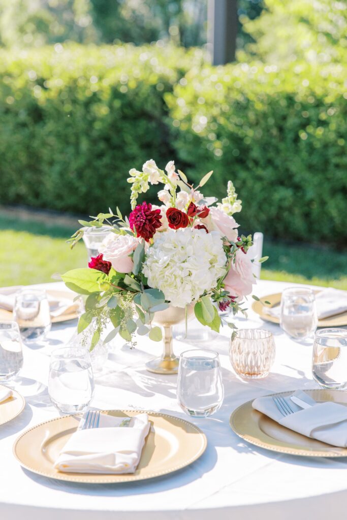 details at wedding reception