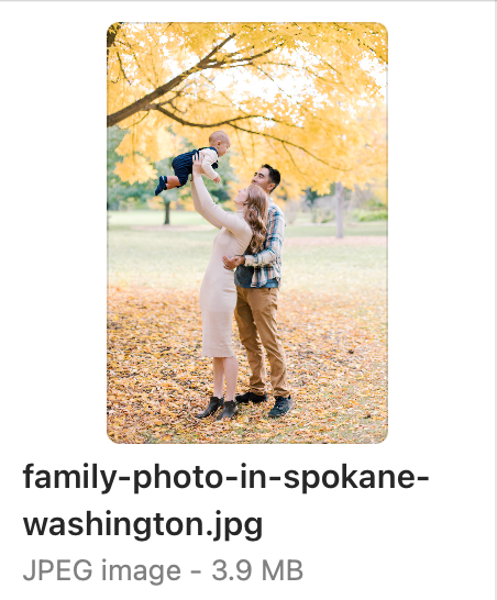 photography website seo image optimization