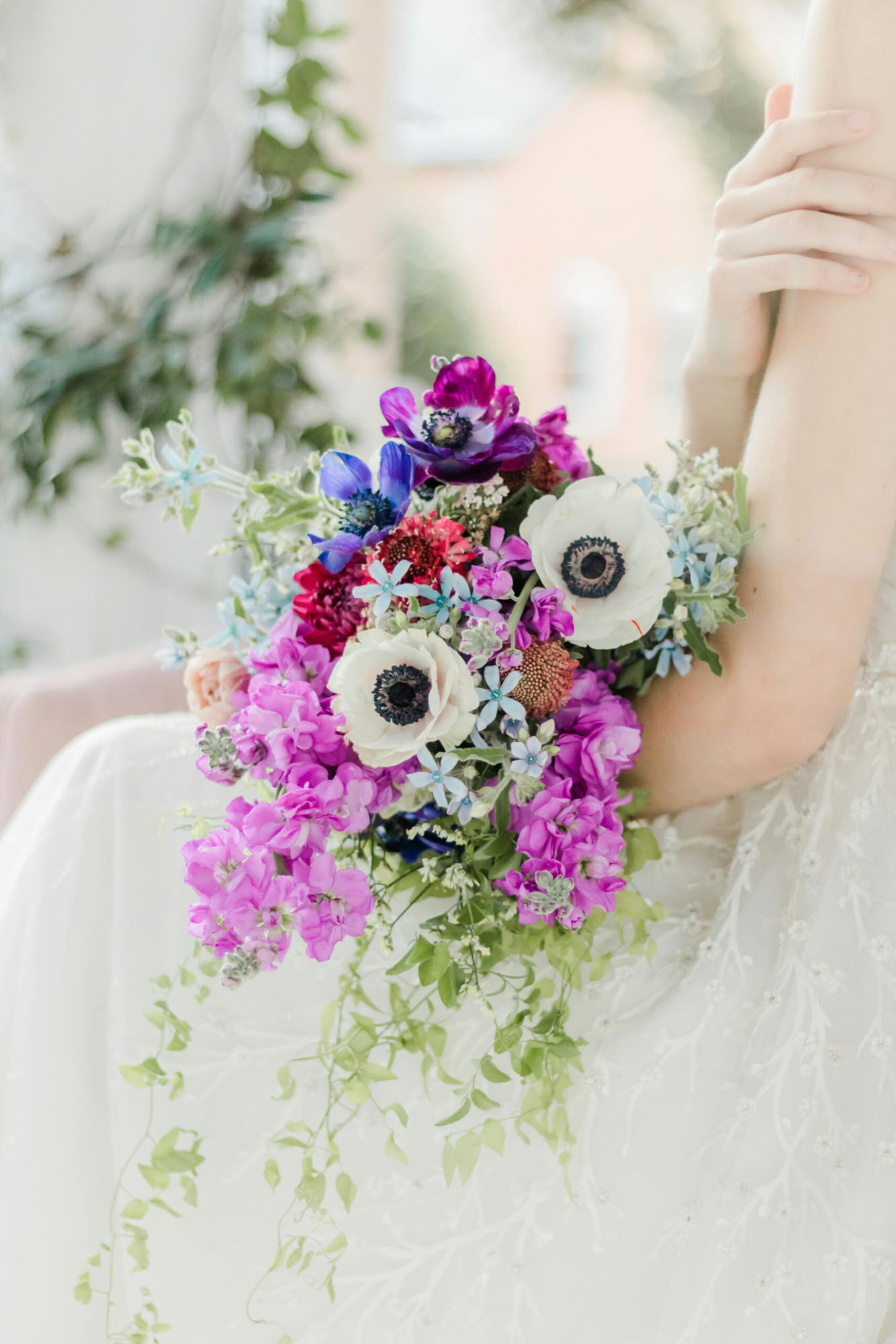 SEO for florists to get found on Google, with a bride holding bouquet