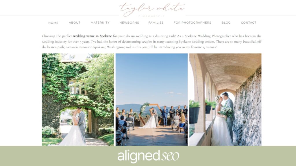incorporate seo keywords for wedding venues​ in your blog posts